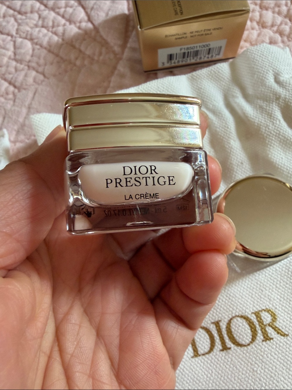 Dior Prestige La Crème Moisturizer - Gold and Clear Jars - Picture 2 of 5